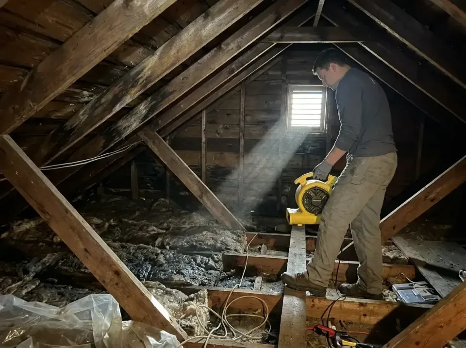 attic-water-damage-drying-proc-007 — frequently asked questions, Emergency Water Extraction & 24/7 Flood Response in Delmont…
